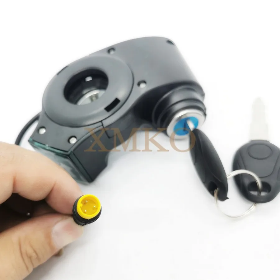 LCD Display Panel Voltage Waterproof Wire With Power Switch Key For Electric Scooter Bike E-Bike Tricycle Vehicle Universal Part | Спорт и