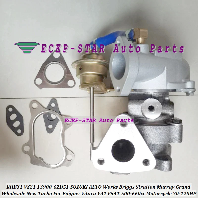 Бесплатная доставка RHB31 VZ21 13900 62D51 турбо для SUZUKI Jimny ALTO работает Briggs Stratton Murray 500 660cc