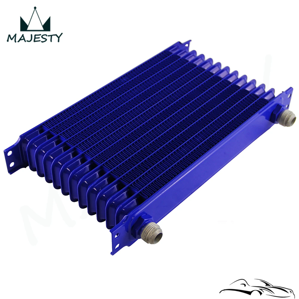 

Universal 13 Row AN10 Aluminum Oil Cooler 262MM 7/8-14 UNF Engine Transmission