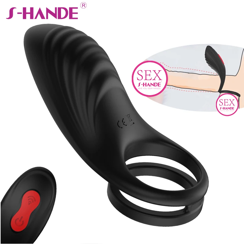 SHANDE кольцо для пениса вибраторы силиконовое задержки эякуляции вибрирующее с