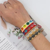 bluesta boho bohemian summer beach bracelet for women gift miyuki pulseras femme colorful beads bracelet smiley face jewelr
