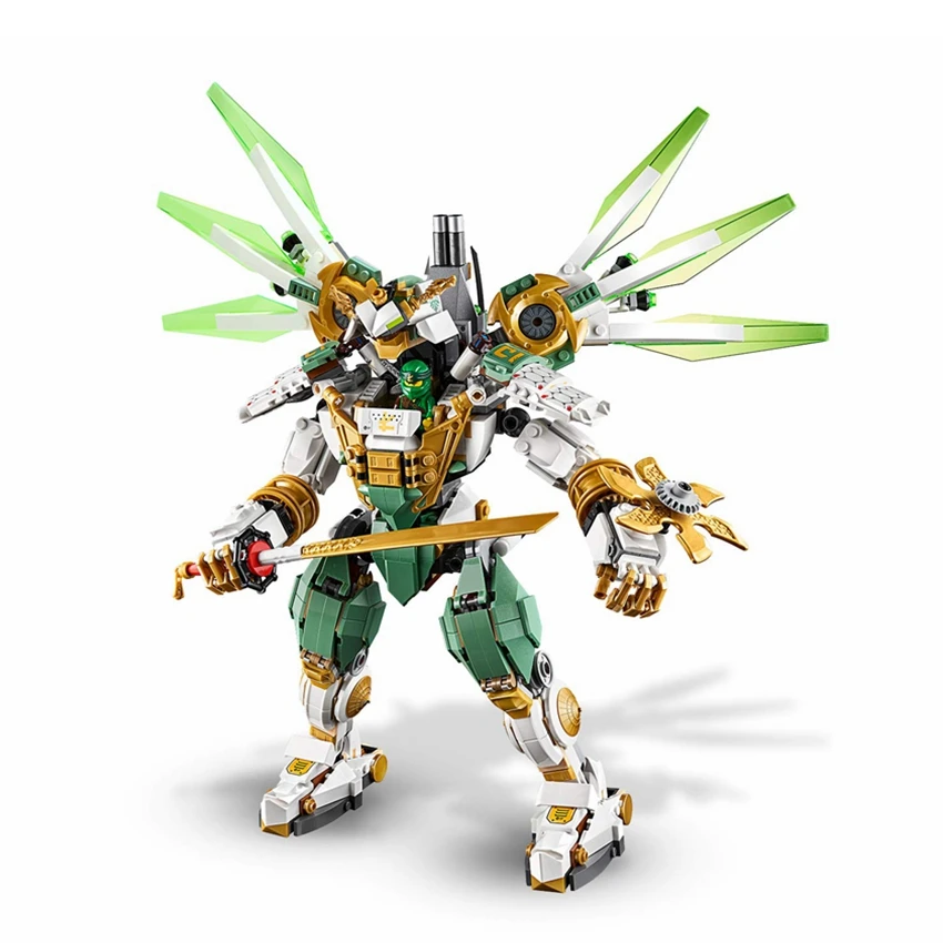 Совместим с 70676 серии ниндзя Ллойд Титанов Робот строительные блоки кирпичи