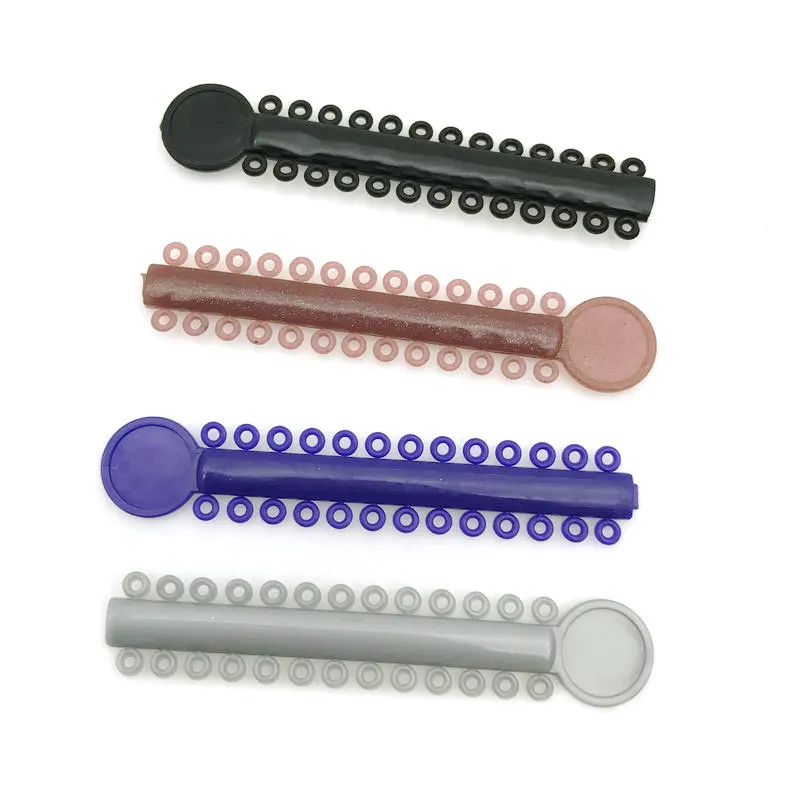 10 палочек/уп Ортодонтическая Лигатура стоматологический эластомерный пластина