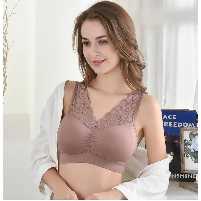 

Sexy v neck lace Bras For Women Brassiere push up padded bra nylon seamless comfortable bralette soutien gorge femme