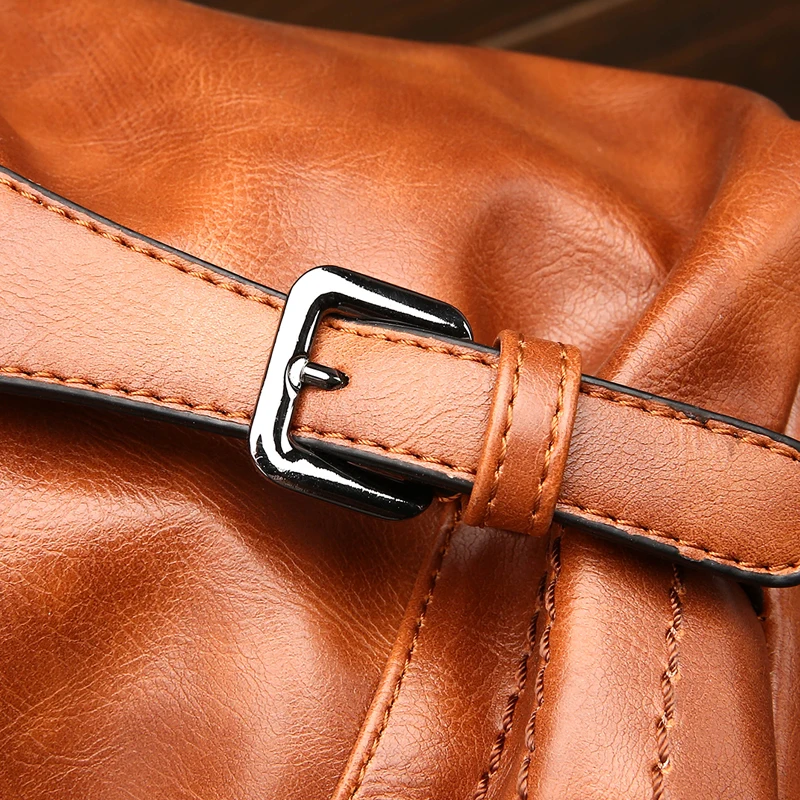 Сумка-тоут женская из искусственной кожи коричневая винтажная повседневная YZ-23 |