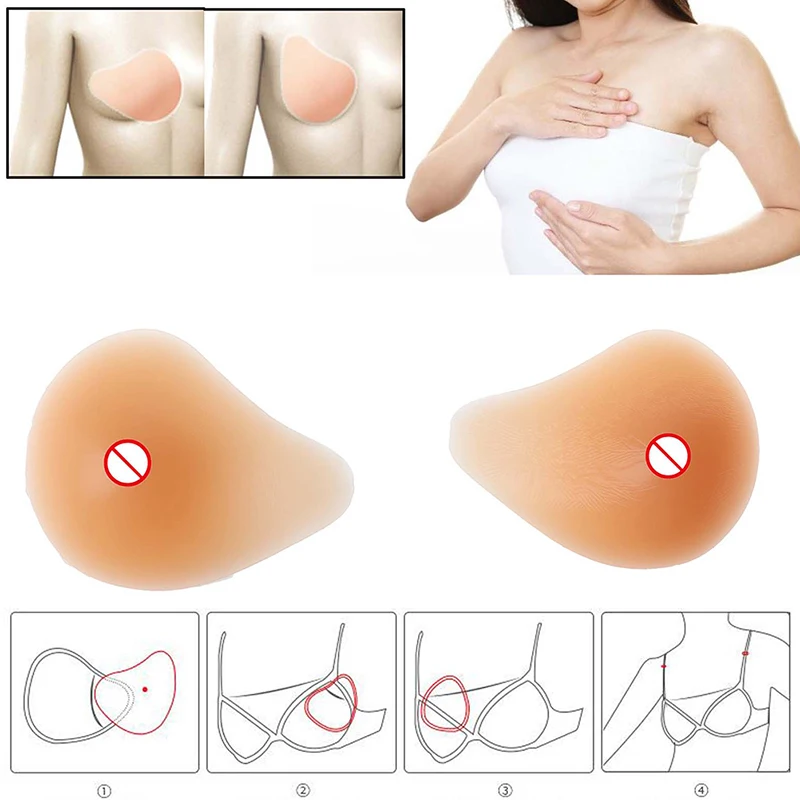 

Silicone Breast Form Supports Artificial Spiral Silicone Chest Fake False Breast Prosthesis 150g-500g Super Soft Sponge Pad