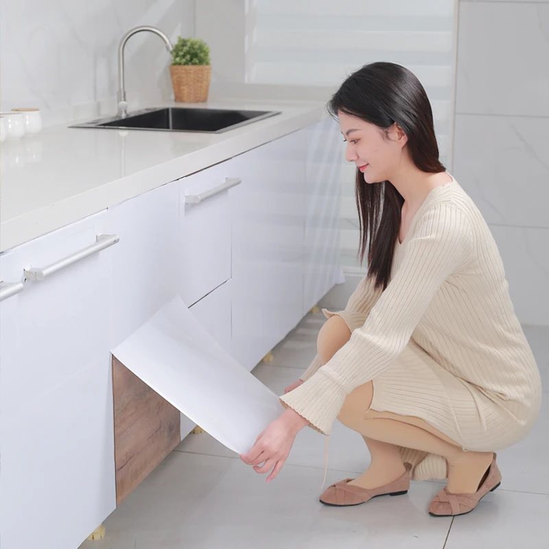 

New Decorative Film PVC Self Adhesive Wall Paper Furniture Renovation Stickers Kitchen Cabinet Waterproof Wallpapers Home Decor