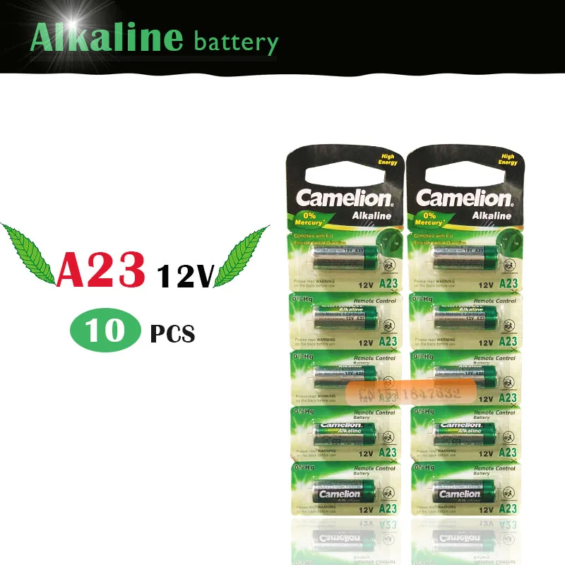 Ультращелочные аккумуляторы Camelion A23 23A 12 В 10 шт./лот оптовая продажа бесплатная