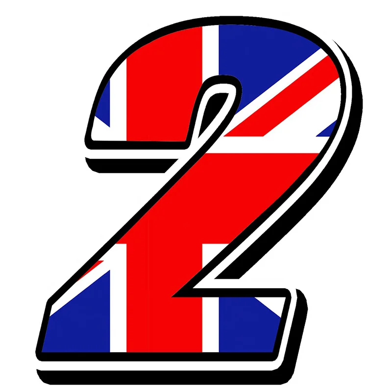 Три Ratels FTC-866 # Стикеры гоночный номера виниловые Великобритания Флаг s Наклейка