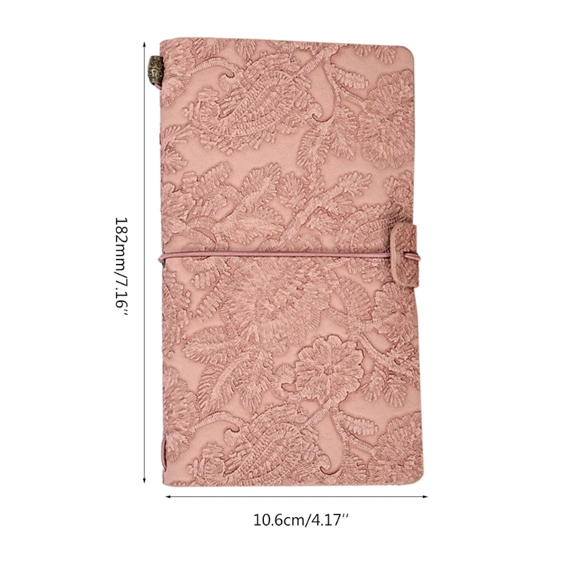 

Portable A6 Writing Journal Notebook Rubber Band Vintage Notepad Diary Handbook