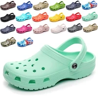 2020 summer new clogs sandals mens beach sandals womens flat bottomed garden jelly cool shoes