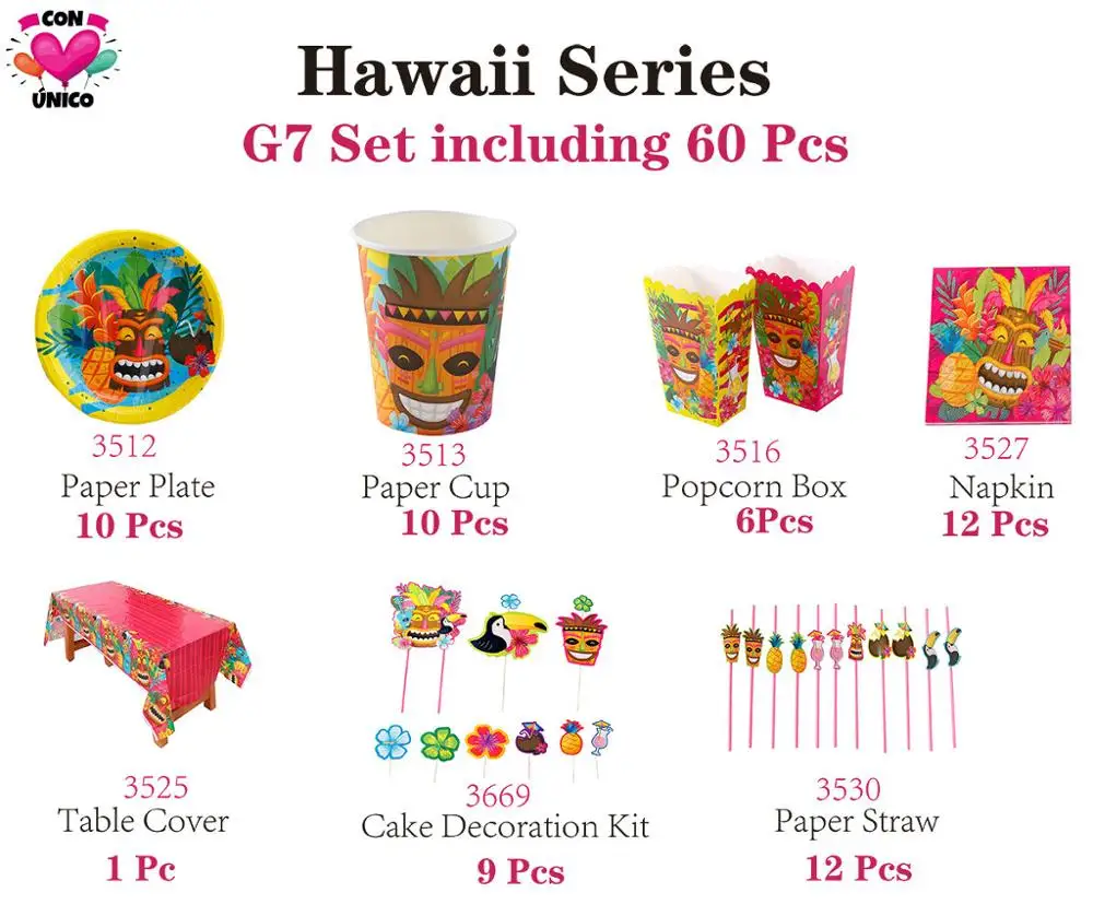 Conunico день рождения тропивечерние ринка фотобудка реквизит для вечерние