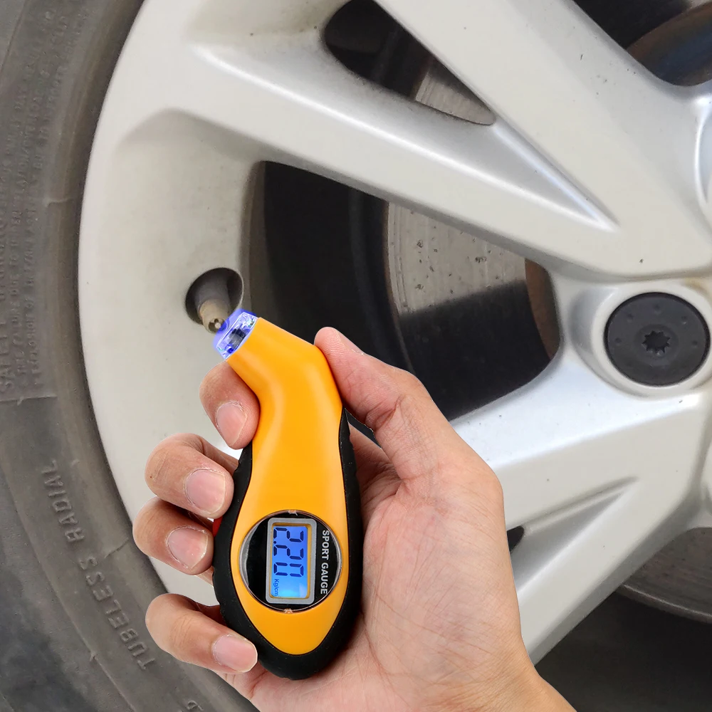 

Tyre Air Pressure Gauge Meter Electronic Digital LCD Car Tire Manometer Barometers Tester Tool For Auto Car Motorcycle