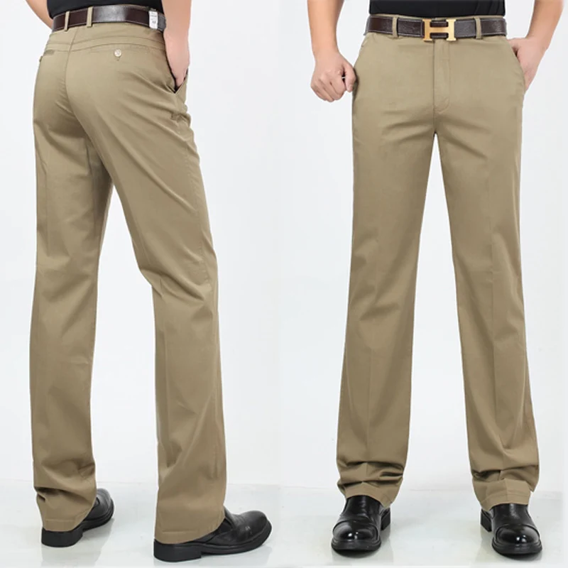 

Брюки мужские повседневные с завышенной талией, свободные прямые Мягкие штаны, стирка, весна-осень