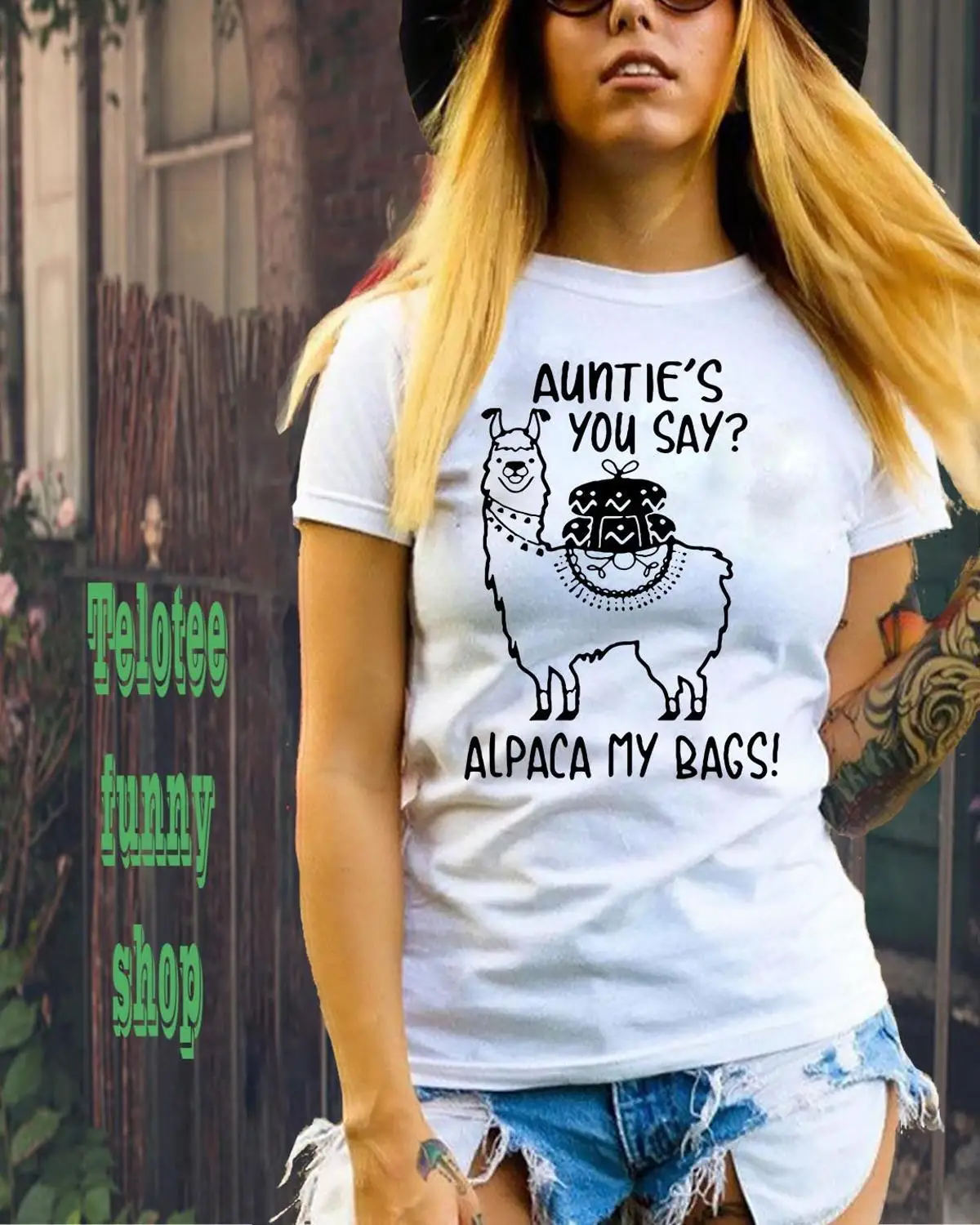 Забавная футболка ламы Auntie s You Say Альпака мои сумки Веселая Camisetas женская унисекс