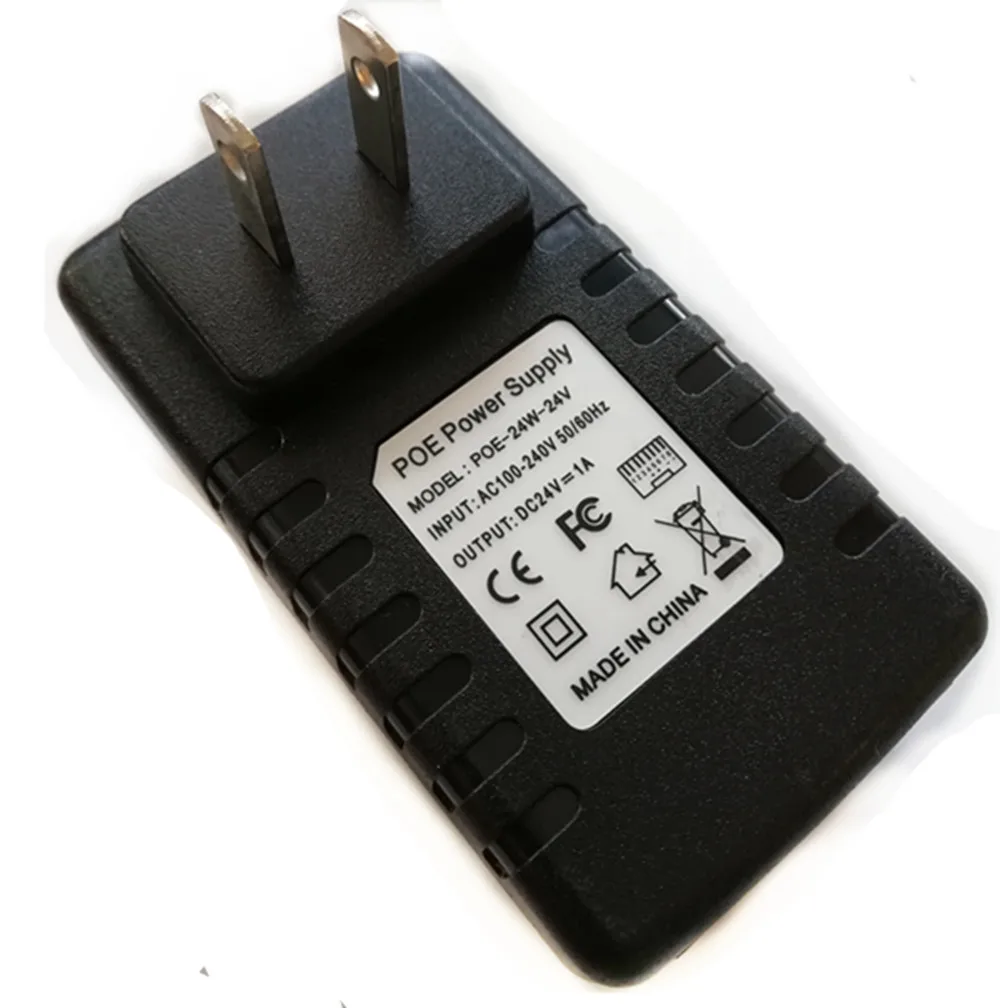 Poe injector Video surveillance DC12V/15V/24V/48V plug EU/US Plug Optional For camera Power Adapter | Лампы и освещение