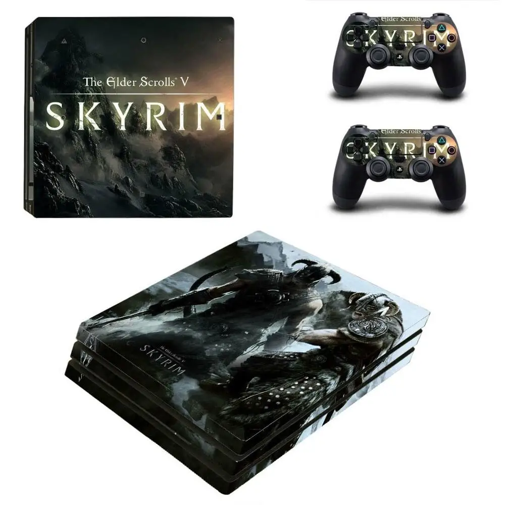 

The Elder Scrolls V Skyrim PS4 Pro Sticker Play station 4 Skin Sticker Decal For PlayStation 4 PS4 Pro Console & Controller Skin