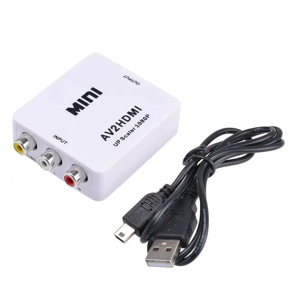 RCA AV в HDMI конвертер Высокое качество HD 1080P AV2HDMI адаптер для ТВ PS3 PS4 компьютера DVD Xbox