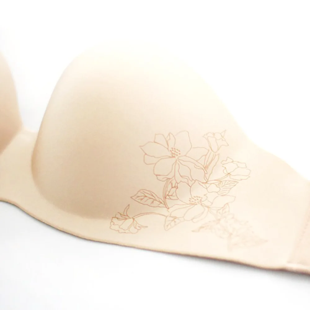 Strapless Bra Ice Silk Underwear Women Tube Top Seamless Female Wrapped Chest Sexy Lingerie Ladies Invisible Bra One Piece Girl