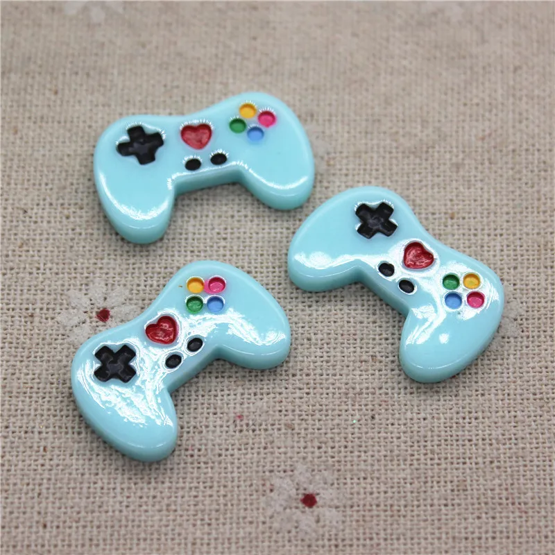 10 шт. кавайный полимерный игровой контроллер миниатюрное искусство с плоским