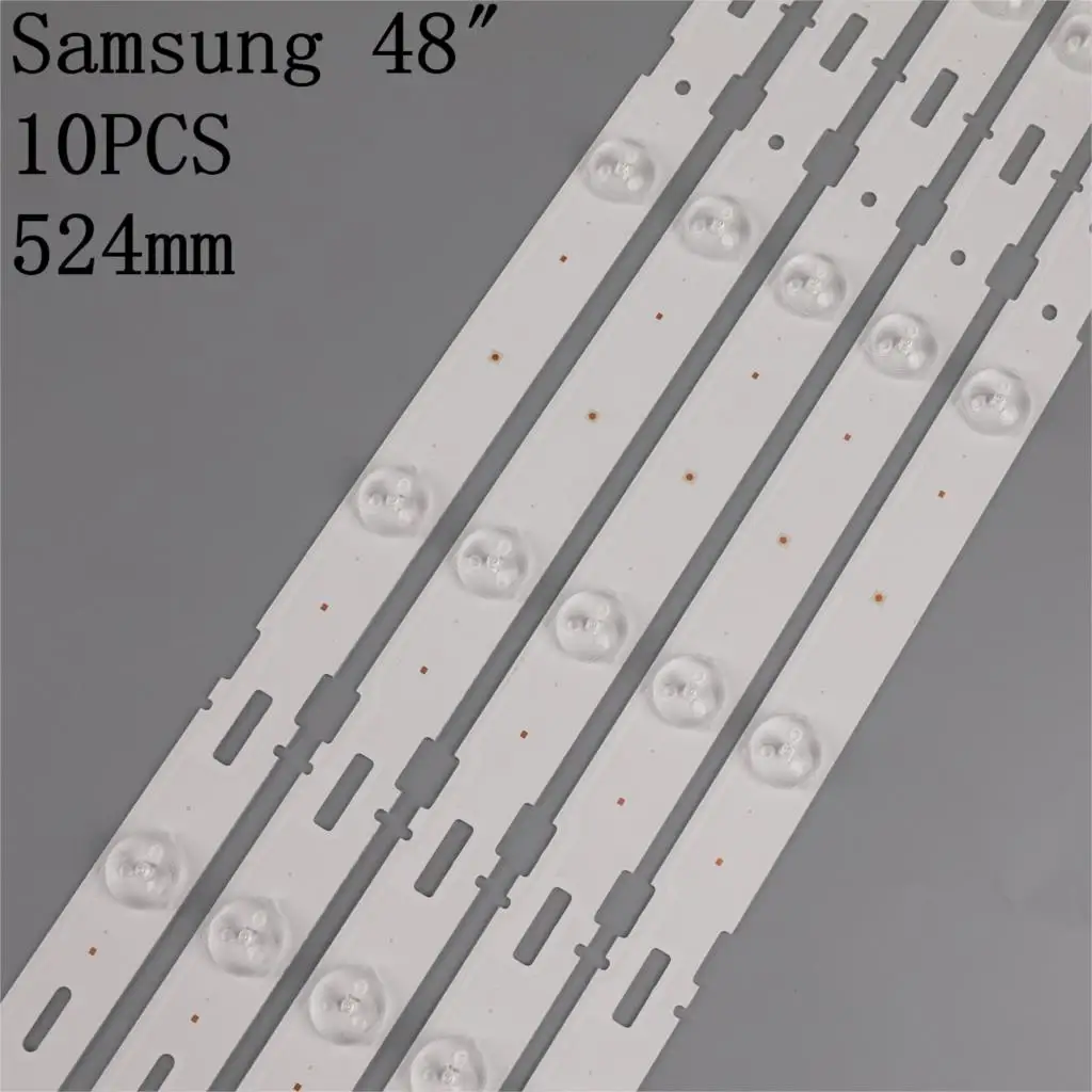 100% New 10pcs/Kit LED strips for GRUNDIG 48 TV 48VLE5421 48VLE5421BG LSC480HN03 SAMSUNG 2013ARC48 3228N1 6 REV1.0 131209