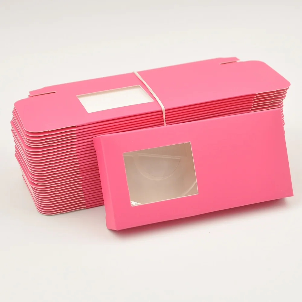

Wholesale Lash Boxes Packaging Eyelash Box Package Custom Paper Box Rectangle Red Cosmetic Makeup Storage Bulk Case Vendors