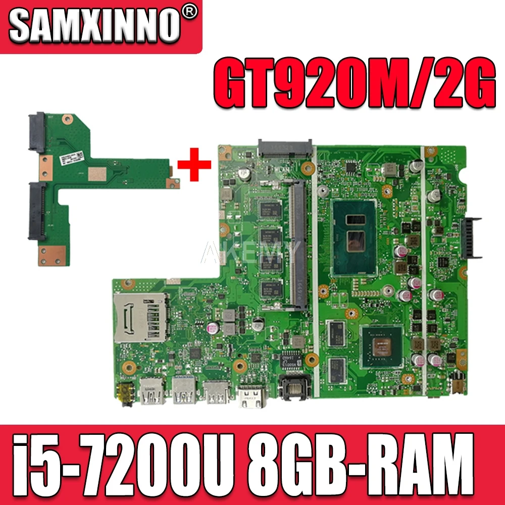 

X541UVK motherboard 8GB RAM/I5-7200U/AS GT920M/V2G mainboard For Asus X541UVK X541UJ X541UV X541U F541U laptop motherboard