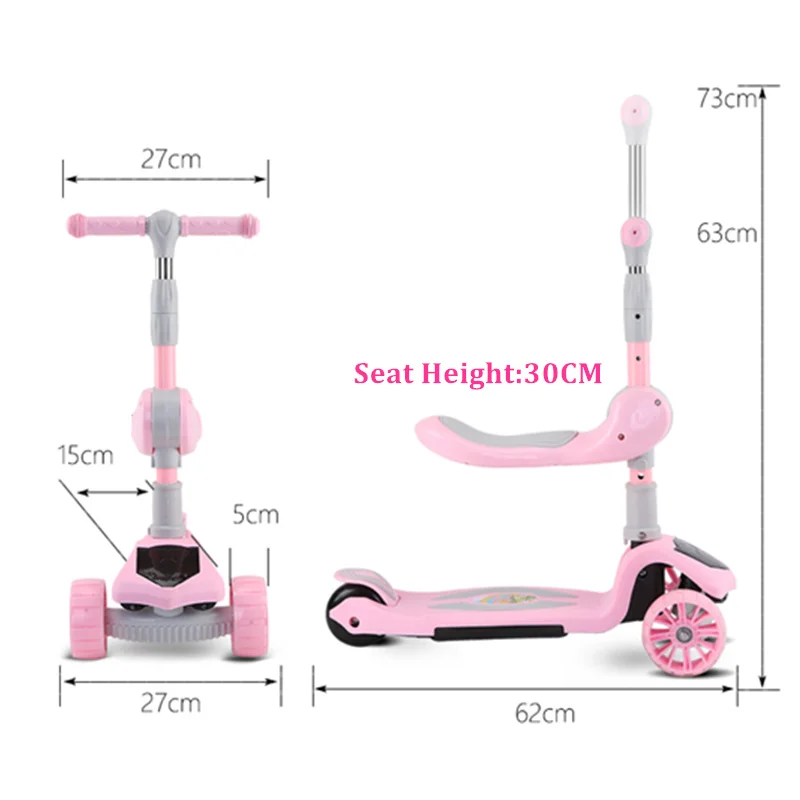 ALWAYSME Детский самокат и балансировочный велосипед для детей возрастом 24 72