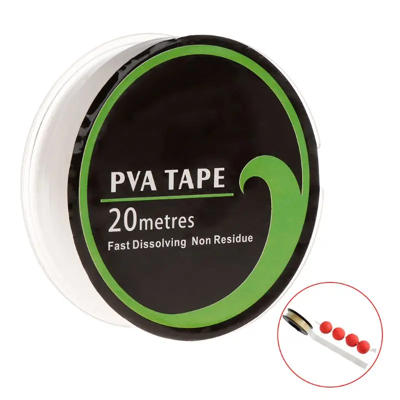 ПВС лента для рыболовной кормушки Водорастворимая 10 мм x 20 м быстрорастворимая