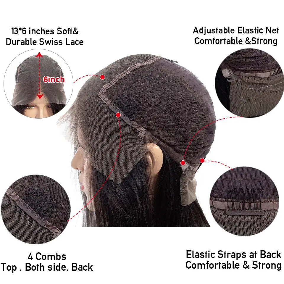 13X6 кудрявые кружевные фронтальные человеческие волосы парики с детскими