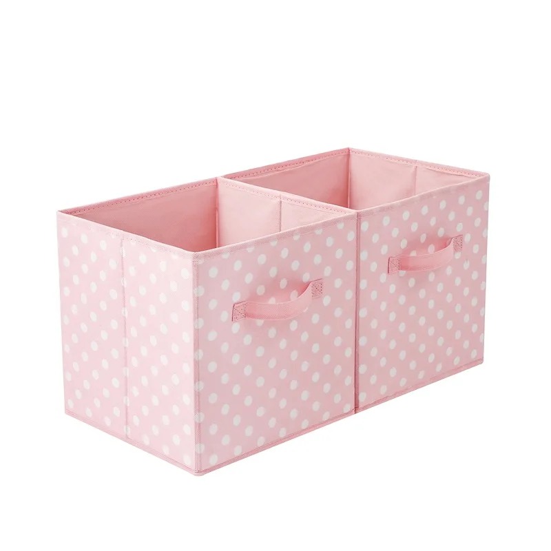 

Складная корзина для хранения [2-Pack], прямоугольная корзина с ручками, складной органайзер, корзина для детской комнаты, дома и офиса