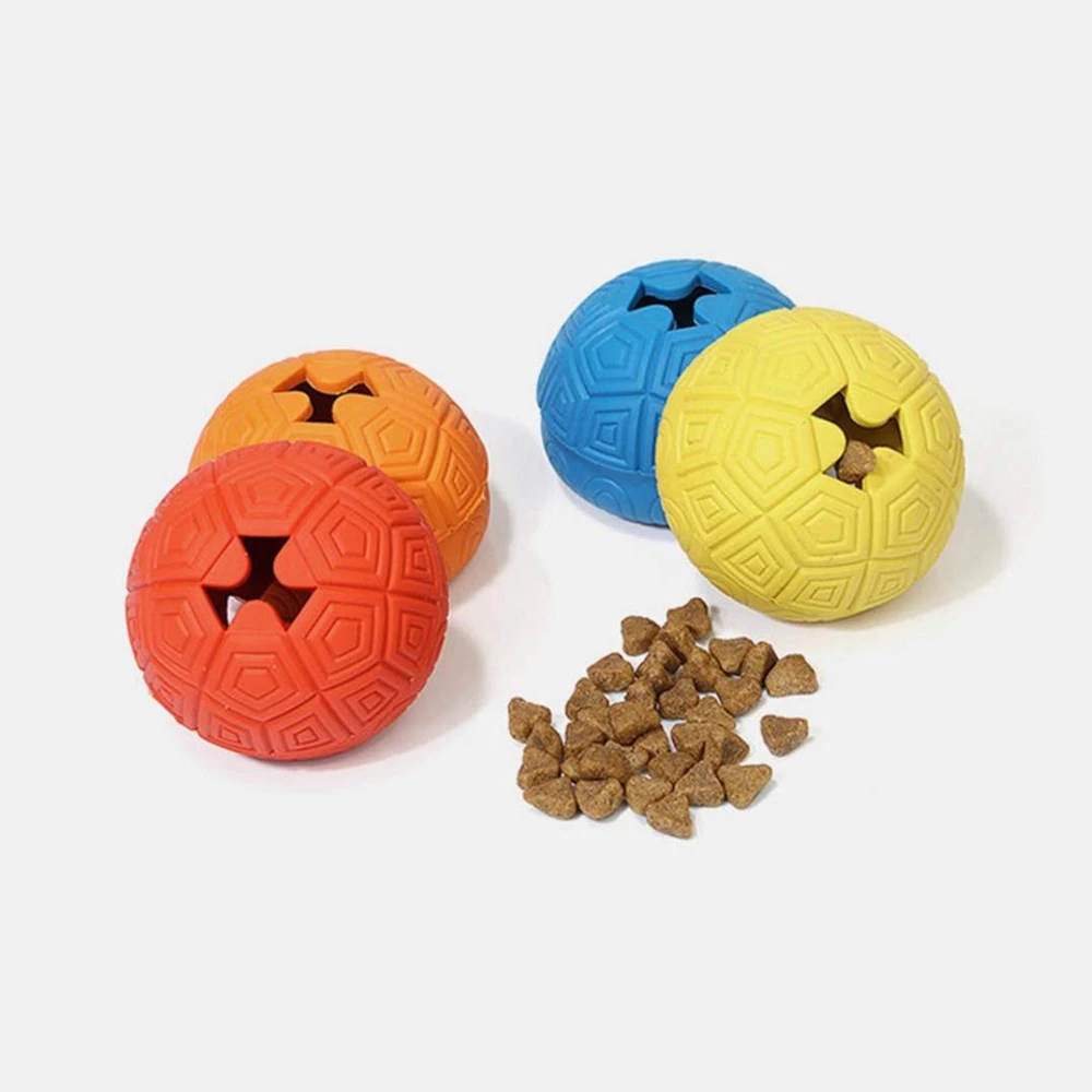 

Pet Toys For Dog Interactive Chew Dispenser Leakage Food Play Ball Dog Toy Natural Rubber Pet Dental Teething Training Toy