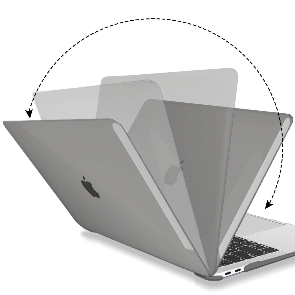 Прозрачный пластиковый твердый чехол для MacBook 13Air 2020 Retina Pro 13 15 16 дюймов ноутбука +