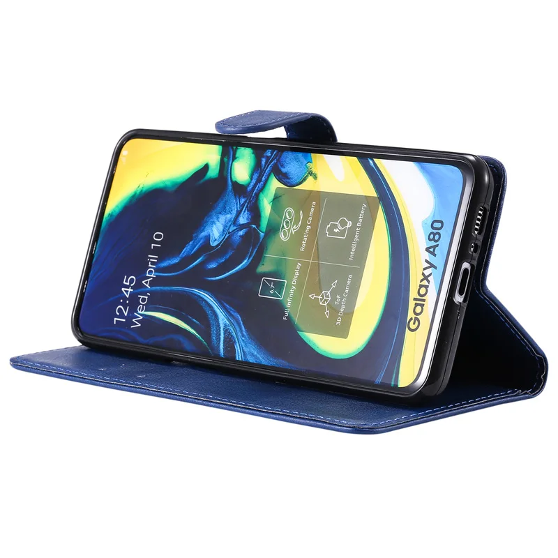 Чехол-книжка из искусственной кожи для Samsung Galaxy A80 чехол задней панели смартфона