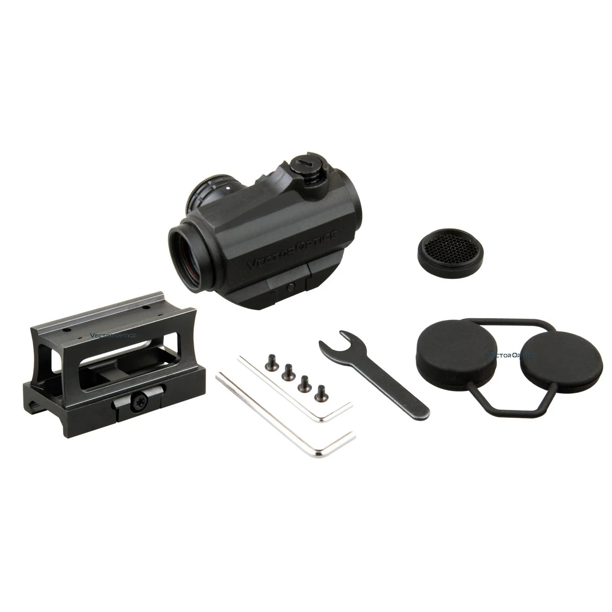 Коллиматорный прицел Vector Optics Maverick 1x22 MIL с резиновым покрытием для охоты красными