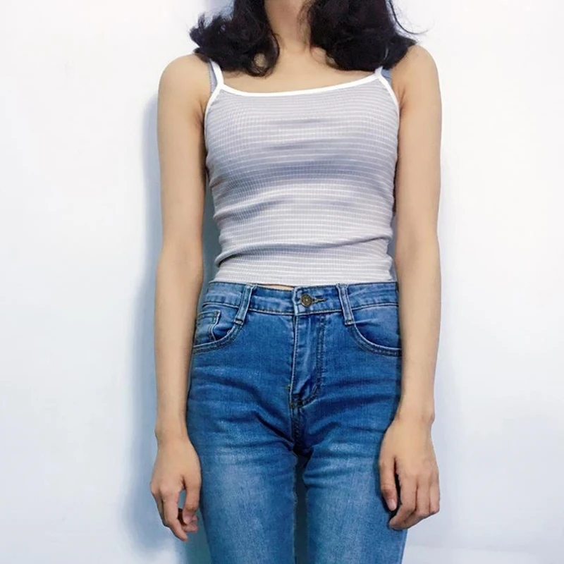 Женская летняя одежда 2020 майка топ без рукавов повседневные свободные топы в