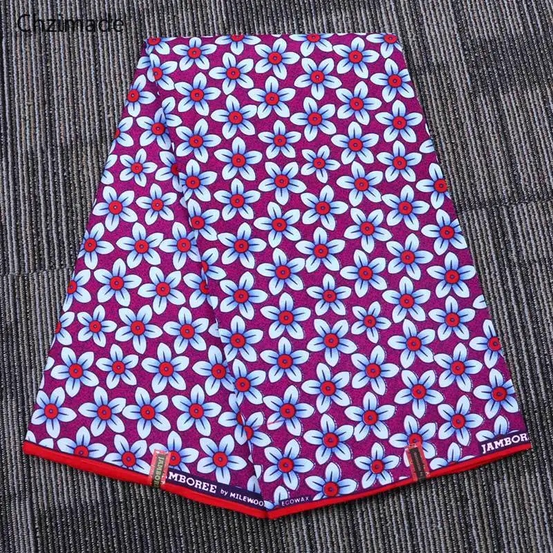 Lychee Life 1Yard Ankara African Fabric Real Wax Polyester Flower For Party Dress Making Diy Sewing Accessories | Дом и сад