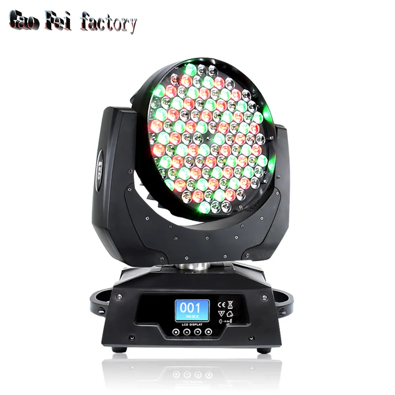 Светодиодный луч мыть двойными бортами 108x3W RGBW DMX 512 Поворотная лампа