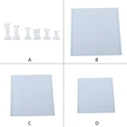 Сделай Сам ремесла решений Инструменты Кристалл эпоксидная смола, форма шахматы Международный шахматы шахматная доска литье силиконовая форма