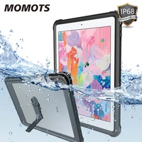 waterproof case for ipad 2017 2018 shockproof silicone case for ipad 9 7 inch tablet protector transparent cover with holder