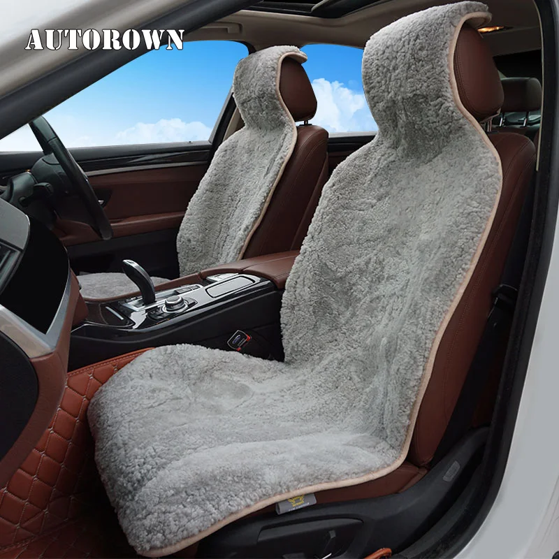 AUTOROWN Накидки на автокресло из вьющийся овчины Универсальный размер Меховые