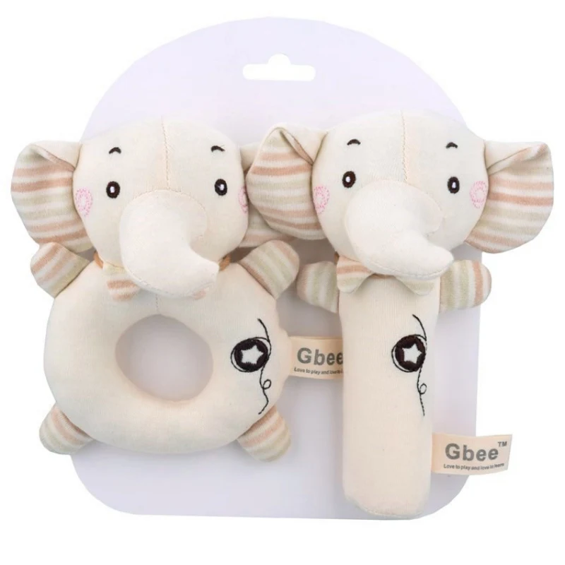 

Infant Toddler Baby Toys Cartoon Animal Rattles Mobiles Bell Toy Newborn Early Educational Toys speelgoed Soft Hanging Toys