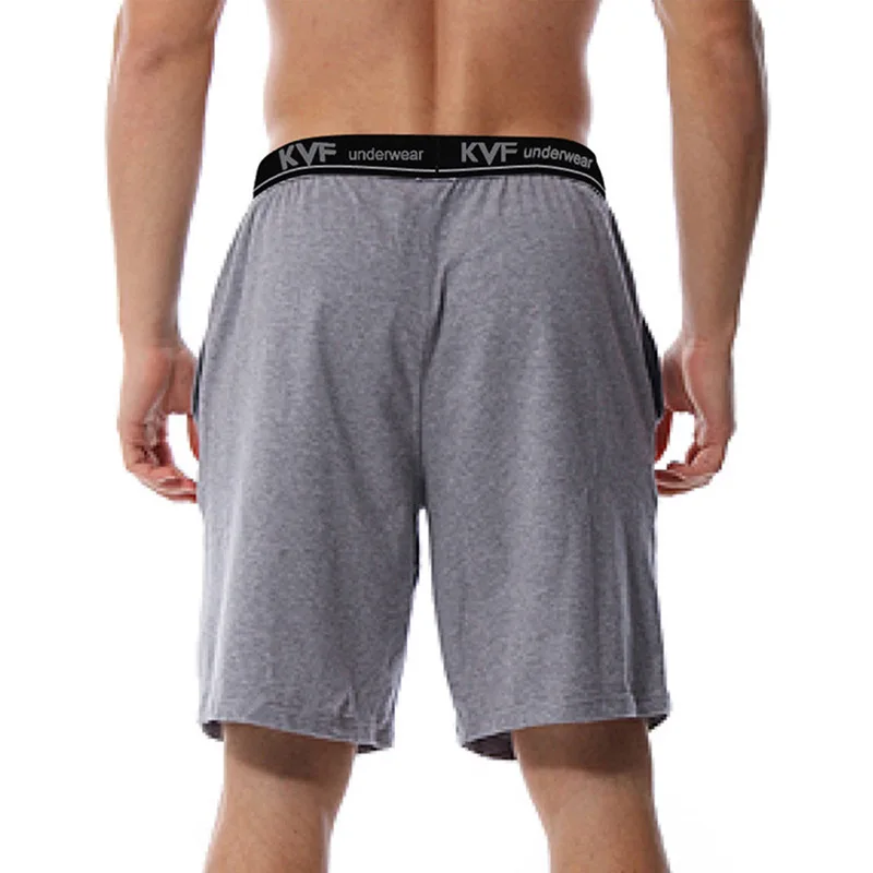 Хлопковая повседневная мужская одежда для сна свободные шорты с буквенным