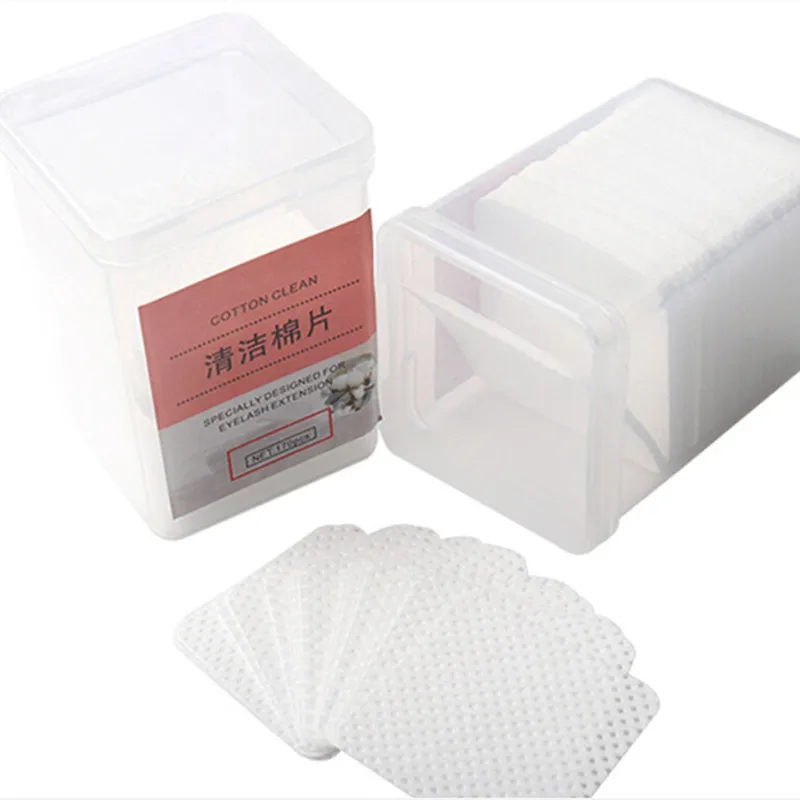 

170Pcs Eyelash Glue Wipes Cloth Remove Cotton Pad Glue Bottle Mouth Wipes Cleaning Removal Cotton Pads