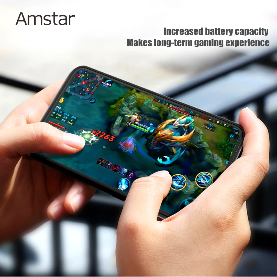 Чехол Amstar для внешнего зарядного устройства iPhone 12 Pro ударопрочный чехол из ТПУ