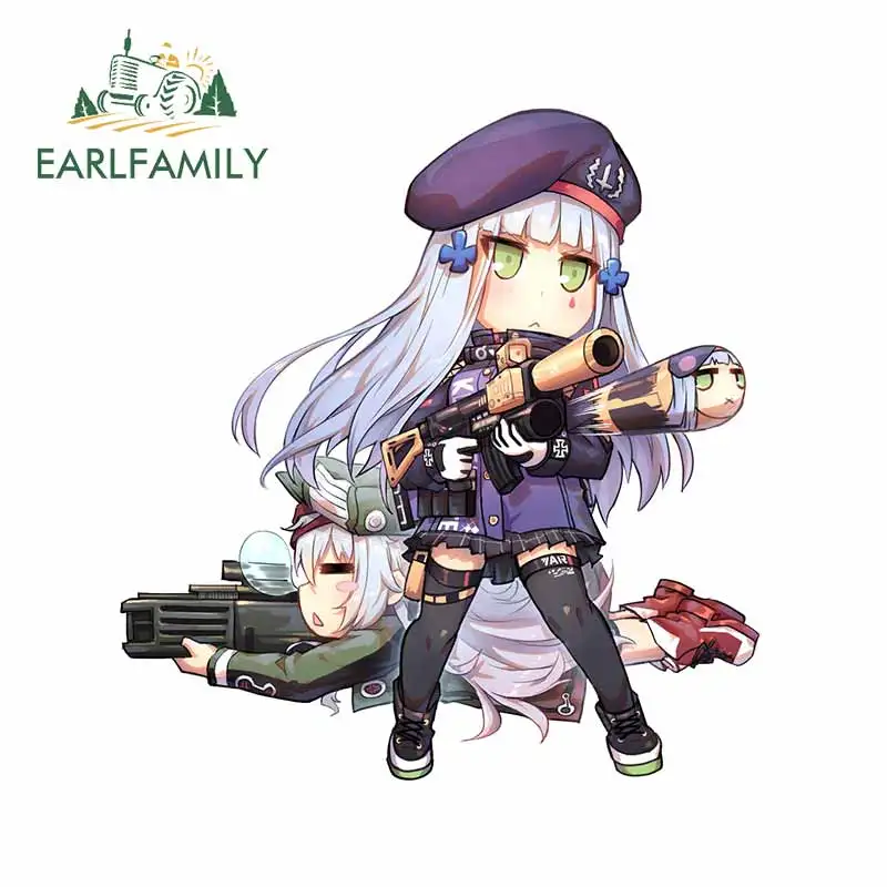 EARLFAMILY 13 см x 12 3 для девочек первая линия пистолет автомобильные наклейки бампер