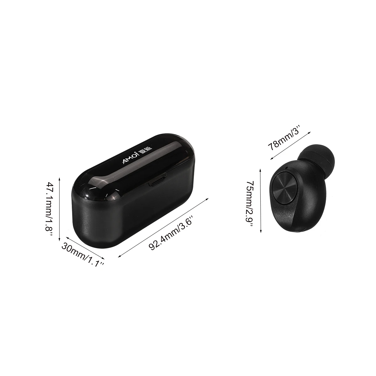 TWS беспроводные наушники bluetooth 5,0 светодиодный дисплей стерео водонепроницаемые спортивные наушники с аккумулятором 2000 мАч для Xiaomi
