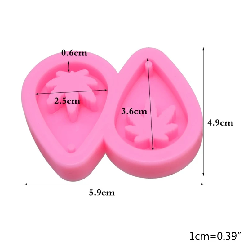 

13MC Crystal Epoxy Resin Mold Comma Period/Maple Leaf Keychain Casting Silicone Mould