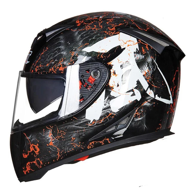 Мотоциклетный шлем GXT модульный с двойными линзами на все лицо двойным козырьком