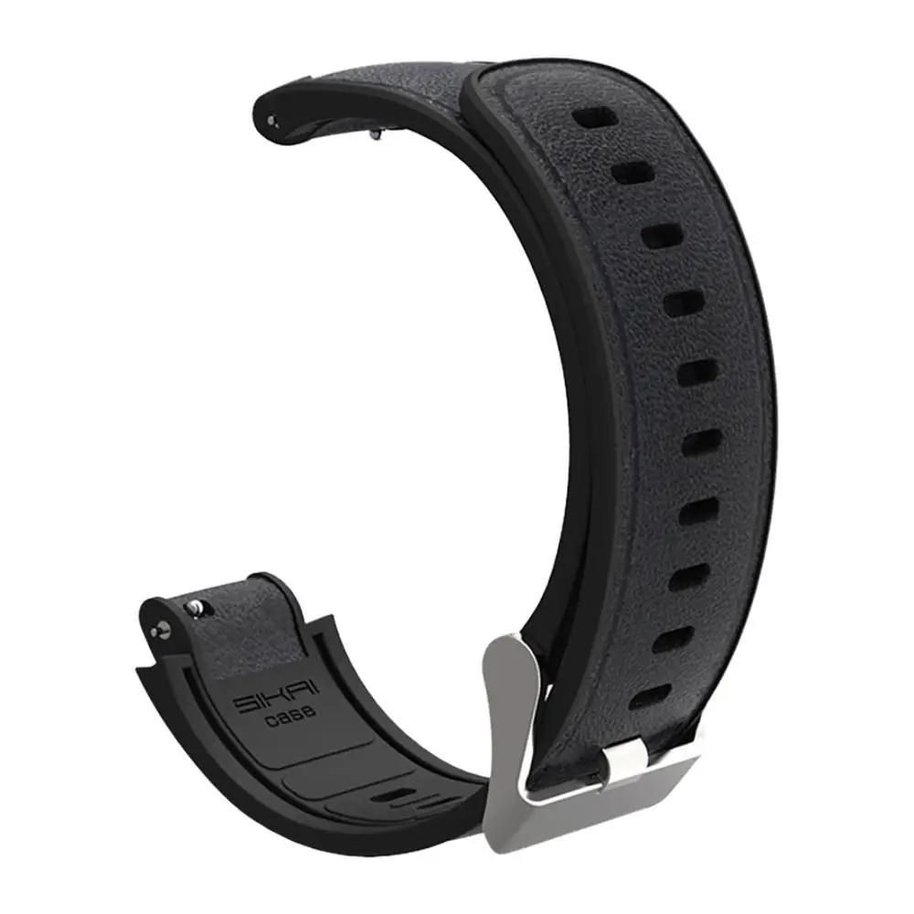 Black Спортивные силиконовые часы браслет ремешок для Xiaomi Huami Amazfit Verge Молодежные часы умные часы долговечные аксессуары#731 - Цвет: Black